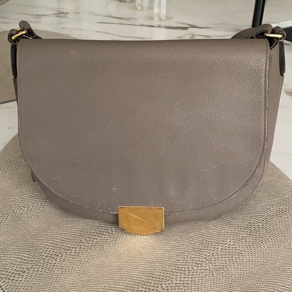 Celine taupe Medium Trotteur Bag
